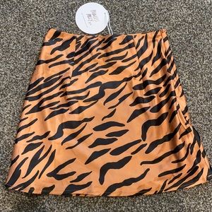 Princess polly tiger print mini skirt